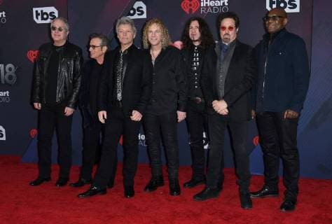Soiree des iHeart Radio Awards 2018. 11 March 2018 - Inglewood, California - Bon Jovi. 2018 iHeart Radio Awards held at The Forum. Photo Credit: Birdie Thompson AdMedia 224879 2018-03-11 CA Inglewood Etats-Unis  Copyright: xBirdiexThompson AdMediax STAR_224879_015