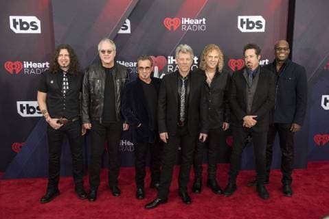 March 11, 2018 - Inglewood, California, U.S - BON JOVI arrives at the 2018 iHeart Radio Music Awards Inglewood U.S. - ZUMAm162 20180311_zap_m162_004 Copyright: xErickxMadridx
