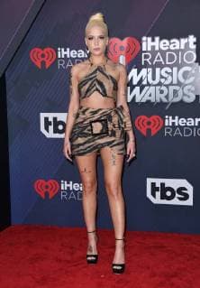 March 11, 2018 - Inglewood, CA, U.S. - 11 March 2018 - Inglewood, California - Halsey. 2018 iHeart Radio Awards held at The Forum. Photo Credit: AdMedia Inglewood U.S. - ZUMAa123 20180311_zaa_a123_175 Copyright: xBirdiexThompsonx