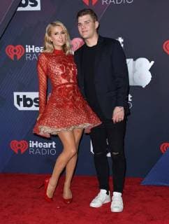 March 11, 2018 - Inglewood, CA, U.S. - 11 March 2018 - Inglewood, California - Paris Hilton, Chris Zylka. 2018 iHeart Radio Awards held at The Forum. Photo Credit: AdMedia Inglewood U.S. - ZUMAa123 20180311_zaa_a123_160 Copyright: xBirdiexThompsonx