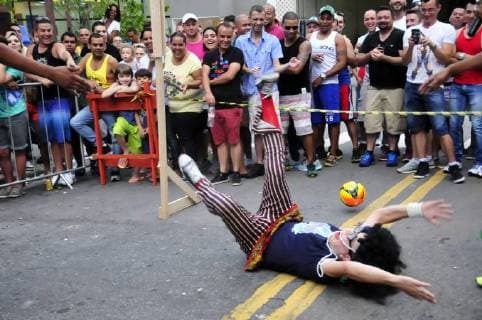 March 12, 2018 - SoÂ£O Paulo, SoÂ£o Paulo, Brazil - SAO PAULO SP, SP 12 03 2018 DRAG QUEEN FOOTBALL :Drag Queens play open-air football in celebration of a nightclub birthday in SoÂ£o Paulo. SoÂ£O Paulo Brazil - ZUMAf126 20180312_zap_f126_014 Copyright: xCrisxFagax