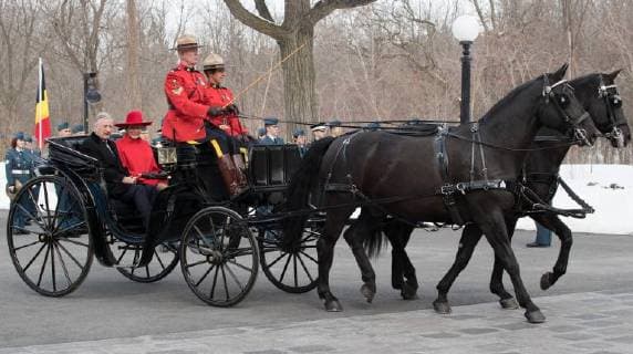 King Philippe - Filip of Belgium and Queen Mathilde of Belgium pictured during the first day of a state visit of the Belgian Royals to Canada in Ottawa, Canada, Monday 12 March 2018.  BENOITxDOPPAGNE 05311817