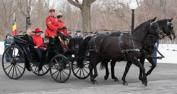 King Philippe - Filip of Belgium and Queen Mathilde of Belgium pictured during the first day of a state visit of the Belgian Royals to Canada in Ottawa, Canada, Monday 12 March 2018.  BENOITxDOPPAGNE 05311816