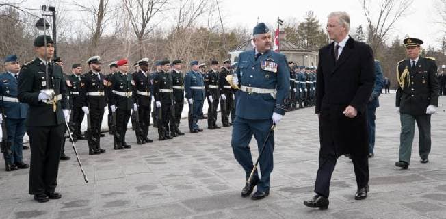 King Philippe - Filip of Belgium pictured during the first day of a state visit of the Belgian Royals to Canada in Ottawa, Canada, Monday 12 March 2018.  BENOITxDOPPAGNE 05311831