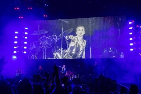 March 11, 2018 - EUM20180311ESP14.JPG.CIUDAD DE MEXICO.- Music Musica-Depeche.- Aspectos del concierto de la banda inglesa Depeche Mode en el Foro Sol de la Ciudad de Mexico, la noche de este domingo 11 de marzo de 2018. Foto: Agencia EL UNIVERSAL Yadin Xolalpa RCC.  - ZUMAu78_ 20180311_zaf_u78_101 Copyright: xYadinxXolalpax