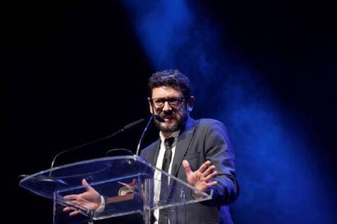 Spanish actor Manolo Solo receives a Best Theater Secondary Actor award during the 27th Actors and Actresses Union Awards at the Circo Price Theater in Madrid, Spain, 12 March 2018. 27th Actors and Actresses Union awards !ACHTUNG: NUR REDAKTIONELLE NUTZUNG!  Copyright: xJuanJoxMartinx MAD057 20180312-636564949242793954