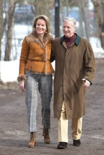 King Philippe and Queen Mathilde on the state visit in Canada. Visit of the sugar shack (cabane Ã sucre) of Parc Richelieu 12 march 2018, Ottawa, Canada F. Andrieu Agencepeps Reporters Roi Philippe et la Reine Mathilde durant la visite d Etat au Canada. Visite de la Cabane Ã Sucre au dÃ 