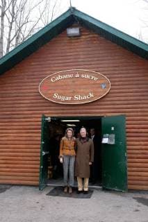 King Philippe and Queen Mathilde on the state visit in Canada. Visit of the sugar shack (cabane Ã sucre) of Parc Richelieu 12 march 2018, Ottawa, Canada F. Andrieu Agencepeps Reporters Roi Philippe et la Reine Mathilde durant la visite d Etat au Canada. Visite de la Cabane Ã Sucre au dÃ  F.ANDRIEU