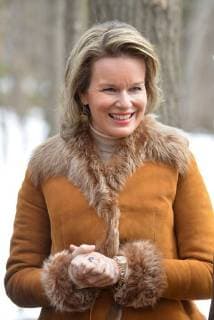 King Philippe and Queen Mathilde on the state visit in Canada. Visit of the sugar shack (cabane Ã sucre) of Parc Richelieu 12 march 2018, Ottawa, Canada F. Andrieu Agencepeps Reporters Roi Philippe et la Reine Mathilde durant la visite d Etat au Canada. Visite de la Cabane Ã Sucre au dÃ 