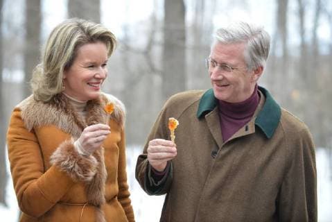 King Philippe and Queen Mathilde on the state visit in Canada. Visit of the sugar shack (cabane Ã sucre) of Parc Richelieu 12 march 2018, Ottawa, Canada F. Andrieu Agencepeps Reporters Roi Philippe et la Reine Mathilde durant la visite d Etat au Canada. Visite de la Cabane Ã Sucre au dÃ 