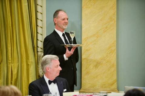 King Philippe and Queen Mathilde on the state visit in Canada. State Dinner offered by her Excellency the right Honourable Julie Payette, Gouvernor General of Canada 12 march 2018, Ottawa, Canada F. Andrieu F. Sierakowski POOL Agencepeps Reporters Roi Philippe et la Reine Mathilde durant la visite d Etat au Canada. Diner d etat offert par la gouverneur gÃ 