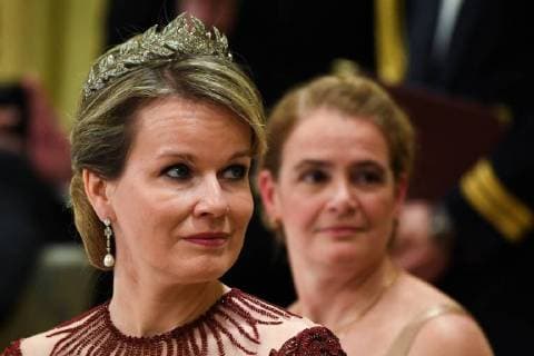 King Philippe and Queen Mathilde on the state visit in Canada. State Dinner offered by her Excellency the right Honourable Julie Payette, Gouvernor General of Canada 12 march 2018, Ottawa, Canada F. Andrieu F. Sierakowski POOL Agencepeps Reporters Roi Philippe et la Reine Mathilde durant la visite d Etat au Canada. Diner d etat offert par la gouverneur générale Julie Payette 12 mars 2018, Ottawa, Canada F. Andrieu F. Sierakowski POOL Agencepeps Reporters Reporters Andrieu 