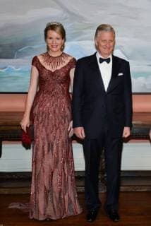 King Philippe and Queen Mathilde on the state visit in Canada. State Dinner offered by her Excellency the right Honourable Julie Payette, Gouvernor General of Canada 12 march 2018, Ottawa, Canada F. Andrieu F. Sierakowski POOL Agencepeps Reporters Roi Philippe et la Reine Mathilde durant la visite d Etat au Canada. Diner d etat offert par la gouverneur gÃ 