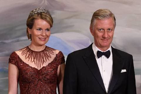 King Philippe and Queen Mathilde on the state visit in Canada. State Dinner offered by her Excellency the right Honourable Julie Payette, Gouvernor General of Canada 12 march 2018, Ottawa, Canada F. Andrieu F. Sierakowski POOL Agencepeps Reporters Roi Philippe et la Reine Mathilde durant la visite d Etat au Canada. Diner d etat offert par la gouverneur générale Julie Payette 12 mars 2018, Ottawa, Canada F. Andrieu F. Sierakowski POOL Agencepeps Reporters Reporters Andrieu 