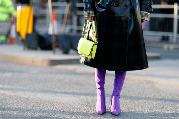 Blogger Eleonora Carisi posing outside the Burberry runway show during London Fashion Week - Feb 17, 2018 - LFW: Fall 2018 Street Style Day 2, London England  Copyright: xZachxDoddsx h_00486214
