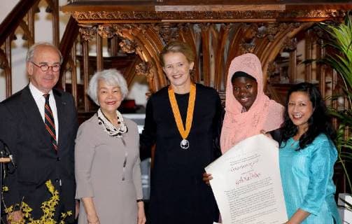 13-03-2018 Vlaardingen Princess Mabel, as chairman of Girls Not Brides, during the ceremony of the Geuzen penning in the Grote Kerk of Vlaardingen. The Geuzenpenning is an initiative of the foundation Geuzenverzet 1940-1945, founded by former Geuzen. Girls Not Brides, founded in 2011 by Princess Mabel, fights worldwide against child marriages.  Copyright: xPPE NIEBOERx