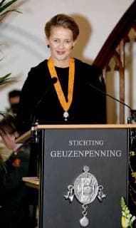 13-03-2018 Vlaardingen Princess Mabel, as chairman of Girls Not Brides, during the ceremony of the Geuzen penning in the Grote Kerk of Vlaardingen. The Geuzenpenning is an initiative of the foundation Geuzenverzet 1940-1945, founded by former Geuzen. Girls Not Brides, founded in 2011 by Princess Mabel, fights worldwide against child marriages.  Copyright: xPPE NIEBOERx