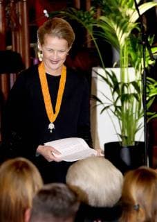 13-03-2018 Vlaardingen Princess Mabel, as chairman of Girls Not Brides, during the ceremony of the Geuzen penning in the Grote Kerk of Vlaardingen. The Geuzenpenning is an initiative of the foundation Geuzenverzet 1940-1945, founded by former Geuzen. Girls Not Brides, founded in 2011 by Princess Mabel, fights worldwide against child marriages.  Copyright: xPPE NIEBOERx