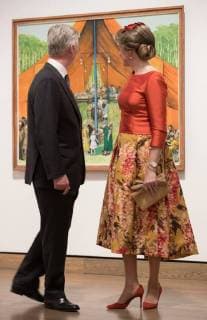King Philippe - Filip of Belgium and Queen Mathilde of Belgium pictured during a visit to the National Gallery of Canada art gallery on the second day of a state visit of the Belgian Royals to Canada in Ottawa, Canada, Tuesday 13 March 2018.  BENOITxDOPPAGNE 05312164