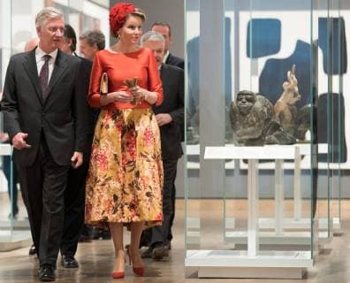 King Philippe - Filip of Belgium and Queen Mathilde of Belgium pictured during a visit to the National Gallery of Canada art gallery on the second day of a state visit of the Belgian Royals to Canada in Ottawa, Canada, Tuesday 13 March 2018.  BENOITxDOPPAGNE 05312160