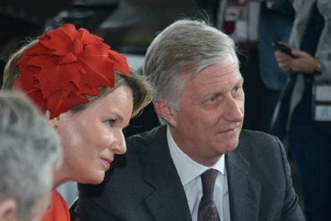 King Philippe and Queen Mathilde on the state visit in Canada. Visit of the Wolrd War I Remembrance activity in the presence of the Honourable Seamus O Regan, Minister of Veterans affairs ans associate Minister of National Defence. 13 march, Ottawa, Canada F. Andrieu Agencepeps Reporters Roi Philippe et la Reine Mathilde durant la visite d Etat au Canada. Visite du musÃ 