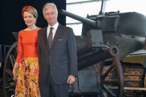 King Philippe and Queen Mathilde on the state visit in Canada. Visit of the Wolrd War I Remembrance activity in the presence of the Honourable Seamus O Regan, Minister of Veterans affairs ans associate Minister of National Defence. 13 march, Ottawa, Canada F. Andrieu Agencepeps Reporters Roi Philippe et la Reine Mathilde durant la visite d Etat au Canada. Visite du musÃ 