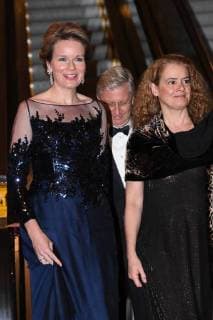 Queen Mathilde of Belgium, King Philippe - Filip of Belgium and Canada Governor General Julie Payette pictured during the Official Belgian concert in the evening of the second day of a state visit of the Belgian Royals to Canada in Ottawa, Canada, Tuesday 13 March 2018.  POOLxBENOITxDOPPAGNEx xFREDERICxSIERAKOWSKI 05312503