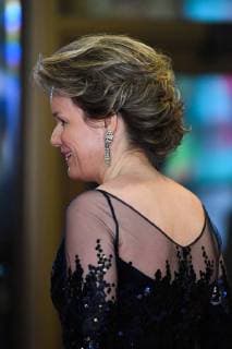 Queen Mathilde of Belgium pictured during the Official Belgian concert in the evening of the second day of a state visit of the Belgian Royals to Canada in Ottawa, Canada, Tuesday 13 March 2018.  POOLxBENOITxDOPPAGNEx xFREDERICxSIERAKOWSKI 05312511