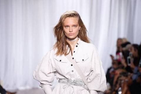 Model Anna Mila Guyenz walking the runway during the Zadig & Voltaire Spring 2018 show during New York Fashion Week - Sept 11, 2017 - NYFW: Zadig & Voltaire Spring 2018, New York City New York United States  Copyright: xMichaelxIpx h_00472951