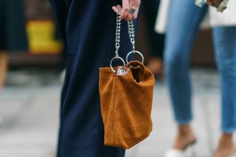 A chic showgoer arriving at the Totême runway show during Stockholm Fashion Week - Aug 31, 2017 - FWStockholm: Spring 2018 Street Style Day 2, Stockholm Sweden  Copyright: xGracexLunnx h_00441291
