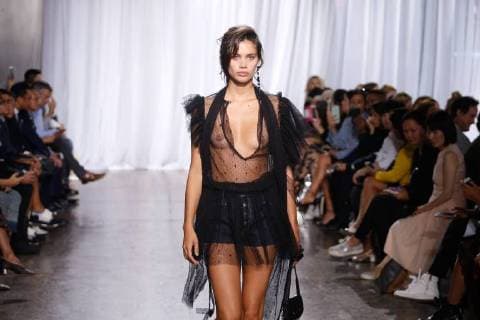 Model Sara Sampaio walking the runway during the Zadig & Voltaire Spring 2018 show during New York Fashion Week - Sept 11, 2017 - NYFW: Zadig & Voltaire Spring 2018, New York City New York United States  Copyright: xMichaelxIpx h_00472928