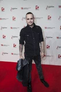 Musician Chris Harms Lord of the Lost at the Musikautorenpreis on 16 03 2018 in Berlin