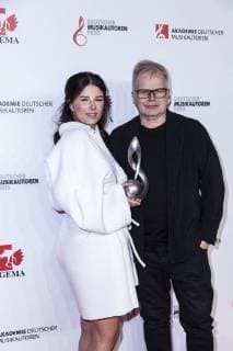 Prizewinner singer Balbina Jagielska and singer Herbert Groenemeyer at the 10 awarding of the music author prize on 16 03 2018 in Berlin
