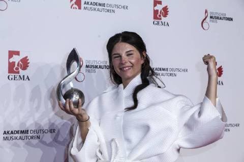 Award winner singer Balbina Jagielska at the 10th award of the music author prize on 16 03 2018 in Berlin