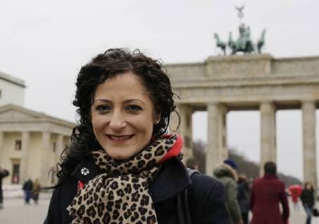 Cansel Kiziltepe, SPD, Deutschland, Berlin, Brandenburger Tor, Pariser Platz, Mitmach-Aktion des Deutschen Gewerkschaftsbundes zum Equal Pay Day Teilnahme BM in Giffey und BM Heil, 16.03.2018 *** Cansel Kiziltepe SPD Germany Berlin Brandenburg Gate Pariser Platz Participation Action of the German Trade Union Confederation on Equal Pay Day Participation BM in Giffey and BM Heil 16 03 2018