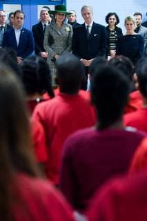 King Philippe - Filip of Belgium and Queen Mathilde of Belgium pictured during a visit to a project of the Montreal Canadiens Children s Foundation on the fifth day of a state visit of the Belgian Royals to Canada in Montreal, Canada, Friday 16 March 2018.  POOLxBENOITxDOPPAGNEx xFREDERICxSIERAKOWSKI 05314332