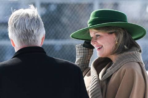King Philippe - Filip of Belgium and Queen Mathilde of Belgium pictured during a visit to a project of the Montreal Canadiens Children s Foundation on the fifth day of a state visit of the Belgian Royals to Canada in Montreal, Canada, Friday 16 March 2018.  POOLxBENOITxDOPPAGNEx xFREDERICxSIERAKOWSKI 05314336