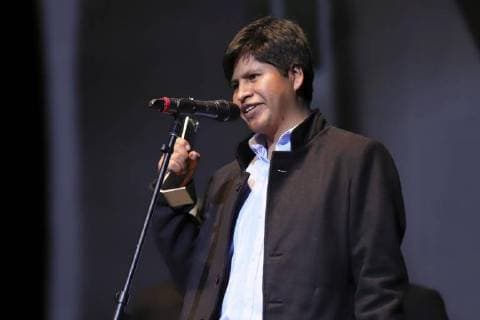 The Peruvian director Óscar Catacora receives the Mezcal award for best photography and best first work in the city of Guadalajara, Mexico, on 16 March 2018. The Peruvian documentary Winaypacha and Matar a Jesús , co-production of Colombia and Argentina, rose today as the most winning films of the 33rd edition of the International Film Festival in Guadalajara, which in 2019 will have Chile as guest of honor. Winaypacha and Matar a Jesús triumph at the Guadalajara Film Festival !ACHTUNG: NUR REDAKTIONELLE NUTZUNG!  Copyright: xCarlosxZepedax MEX80 20180317-636568619198202931