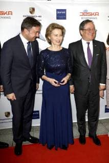 Xavier Bettel Ursula von der Leyen and Armin Laschet at the 13th presentation of the Steiger Awards in the Alte Kaue of the Hansemann Dortmund colliery 17 03 2018 Foto:xC.xHardtx xFuturexImage