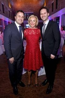 Xavier Bettel Liz Mohn and Gauthier Destenay at the 13th presentation of the Steiger Awards in the Alte Kaue of the Hansemann Dortmund colliery 17 03 2018 Foto:xC.xHardtx xFuturexImage
