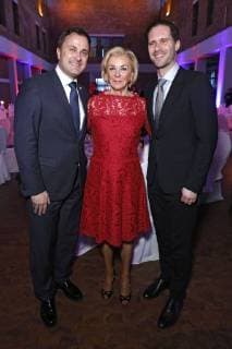 Xavier Bettel Liz Mohn and Gauthier Destenay at the 13th presentation of the Steiger Awards in the Alte Kaue of the Hansemann Dortmund colliery 17 03 2018 Foto:xC.xHardtx xFuturexImage