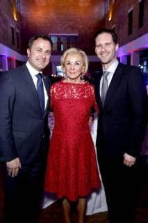 Xavier Bettel Liz Mohn and Gauthier Destenay at the 13th presentation of the Steiger Awards in the Alte Kaue of the Hansemann Dortmund colliery 17 03 2018 Foto:xC.xHardtx xFuturexImage