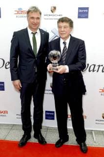 Marco Bode and Otto Rehhagel at the 13th Steiger Awards ceremony in the Alte Kaue of the Hansemann Dortmund colliery 17 03 2018 Foto:xC.xHardtx xFuturexImage
