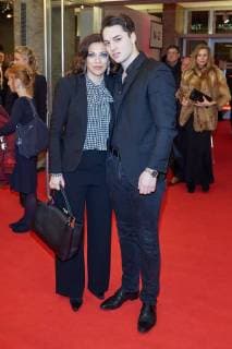 Dr Alice Brauner with son David Awarding of the German Hoerfilmpreis 2018 in Berlin on 20 03 2018 Deutscher Hoerfilmpreis 2018