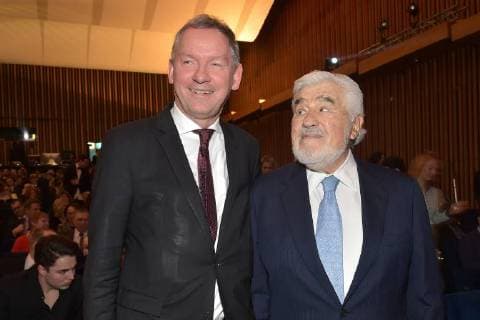 Lutz Marmor NDR Artistic Director Mario Adorf at the 16 German Hoerfilmpreis at Kino International in Berlin on 20 03 2018
