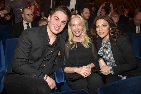 David Brauner Feo Aladag Dr ALice Brauner at the 16 German Hoerfilm Award at Kino International in Berlin on 20 03 2018