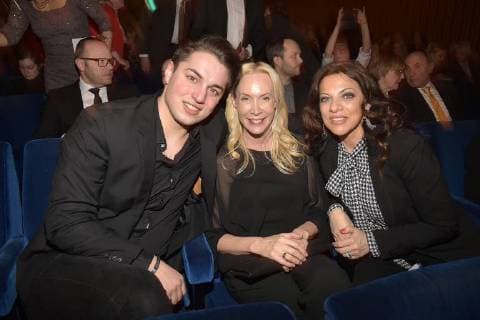 David Brauner Feo Aladag Dr ALice Brauner at the 16 German Hoerfilm Award at Kino International in Berlin on 20 03 2018