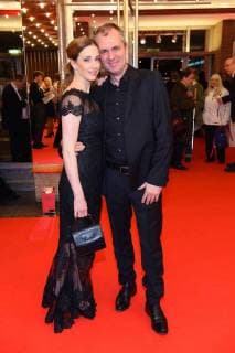 Kristin Meyer with husband Patrick Winczewski Deutscher Hoerfilmpreis 2018 at Kino International in Berlin on 20 03 2018