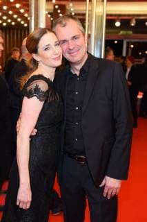 Kristin Meyer with husband Patrick Winczewski Deutscher Hoerfilmpreis 2018 at Kino International in Berlin on 20 03 2018