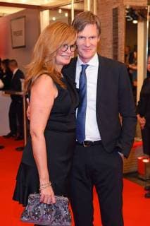 Maren Gilzer with friend Kuhlmann Deutscher Hoerfilmpreis 2018 at Kino International in Berlin on 20 03 2018